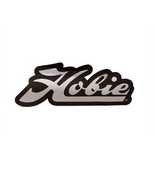 DECAL, HOBIE SCRIPT CHROME/BLK