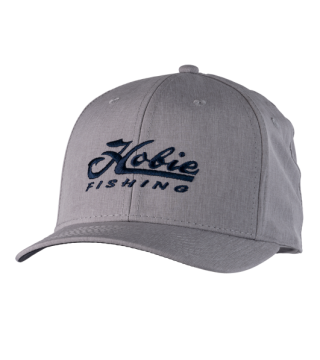 HAT, HOOKED 6 PANEL GRAY/NAVY