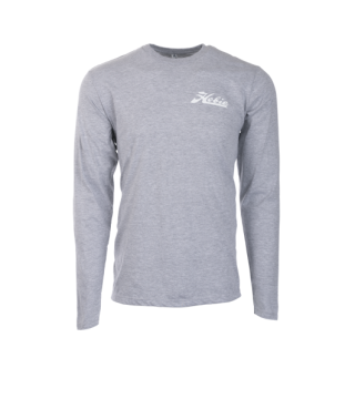 HOBIE SCRIPT ASH GREY MEN'S LONG SLEEVE XL