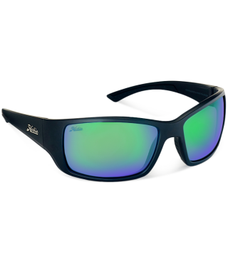 HOBIE SUNGLASS, EVERGLADES, GREEN MIRROR LENS, SATIN BLACK FRAME