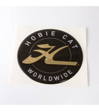 DECAL, HOBIE DOME, GOLD 2.75"