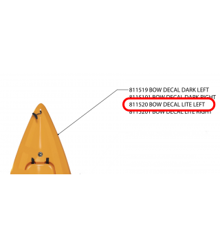 DECAL, REFLECTOR OUTBACK BOW LITE - LT