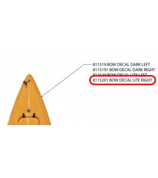 DECAL, REFLECTOR OUTBACK BOW LITE - RT