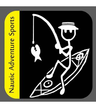 DECAL, NAUTIC ADVENTURE SPORTS, CLASSIC STICKMAN LOGO