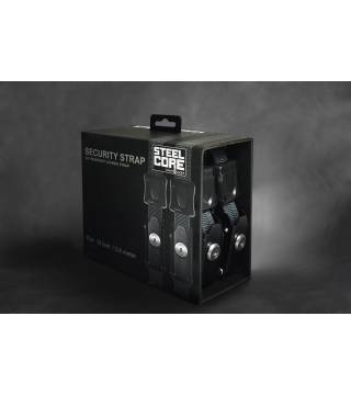 Steelcore Security Strap 12' Black, Pair