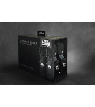 Steelcore Security Strap 15' Black, Pair