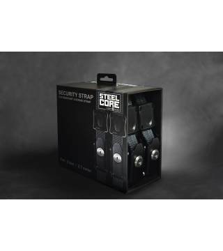 Steelcore Security Strap 9' Black, Pair