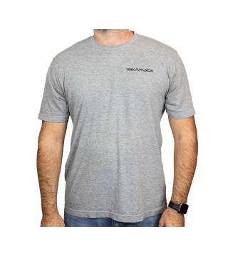 Heather Grey We Are YakAttack Short Sleeve Tee Shirt (Large)
