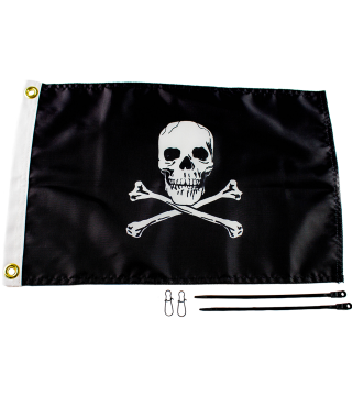 Jolly Roger Flag Kit, 12'' x 18''