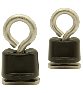 Tie-Down Eyelet, Track Mount, 2 pack