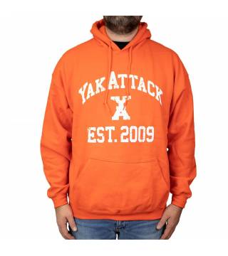 YakAttack College Hoodie - Orange, Medium